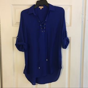 Royal Blue Blouse